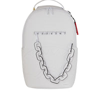 LFW WHITE LEATHER CHAIN DLXSV BACKPACK
