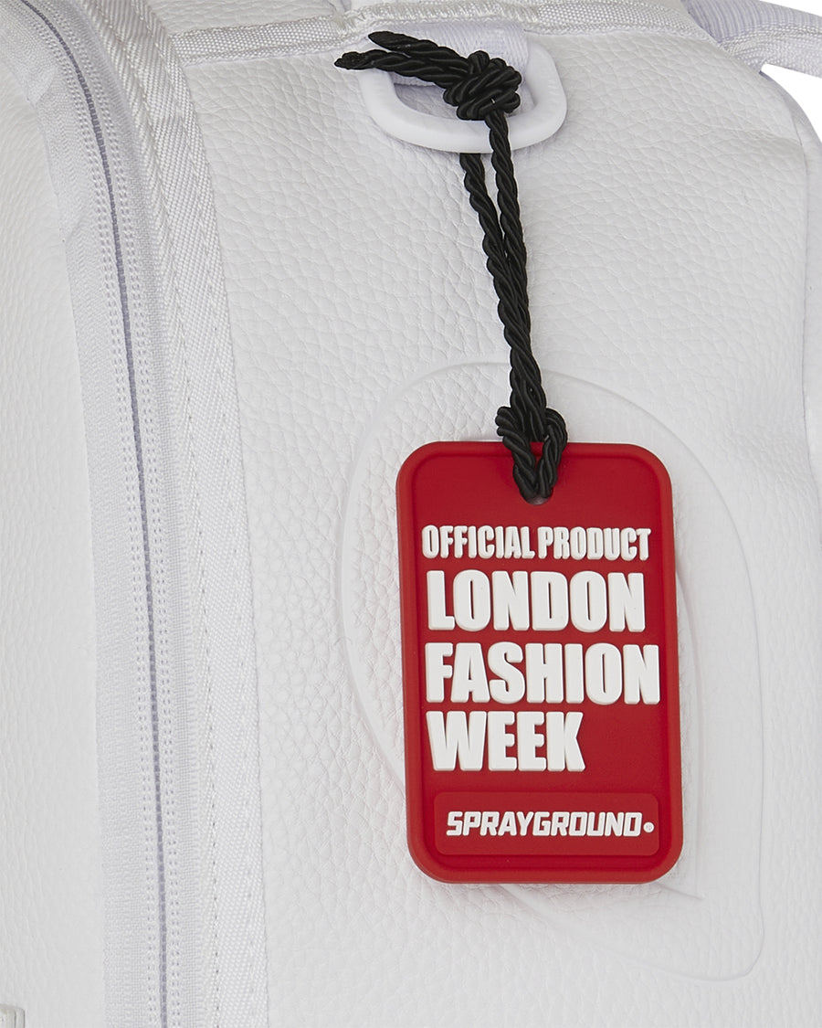 LFW WHITE LEATHER CHAIN DLXSV BACKPACK