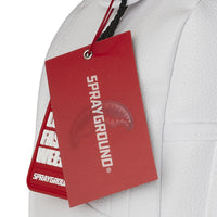 LFW WHITE LEATHER CHAIN DLXSV BACKPACK