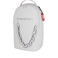 LFW WHITE LEATHER CHAIN DLXSV BACKPACK