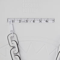 LFW WHITE LEATHER CHAIN DLXSV BACKPACK