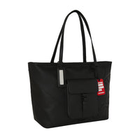 LFW BLACK POCKET TOTE