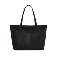 LFW BLACK POCKET TOTE