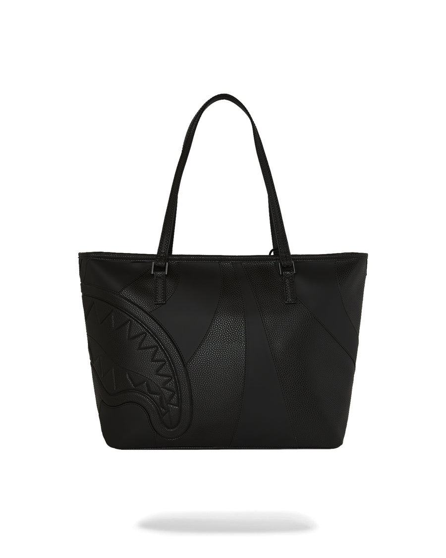 LFW BLACK POCKET TOTE