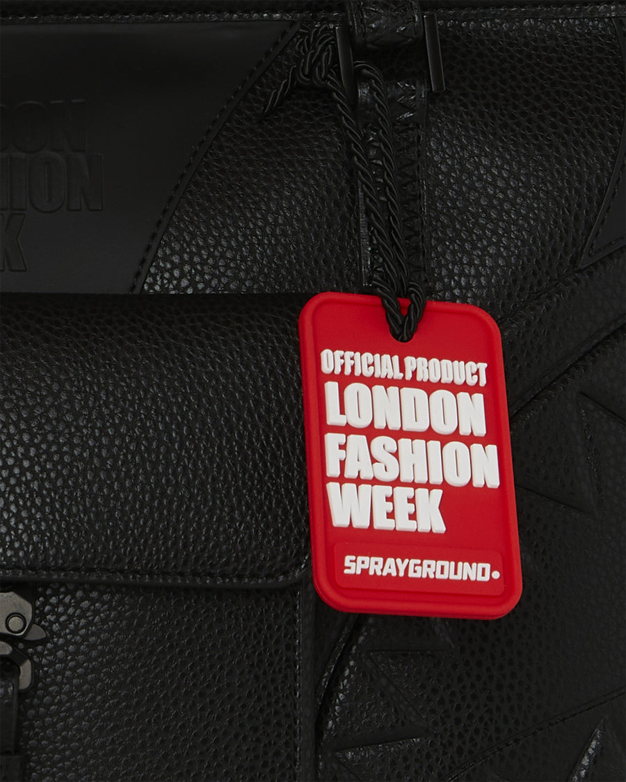 LFW BLACK POCKET TOTE
