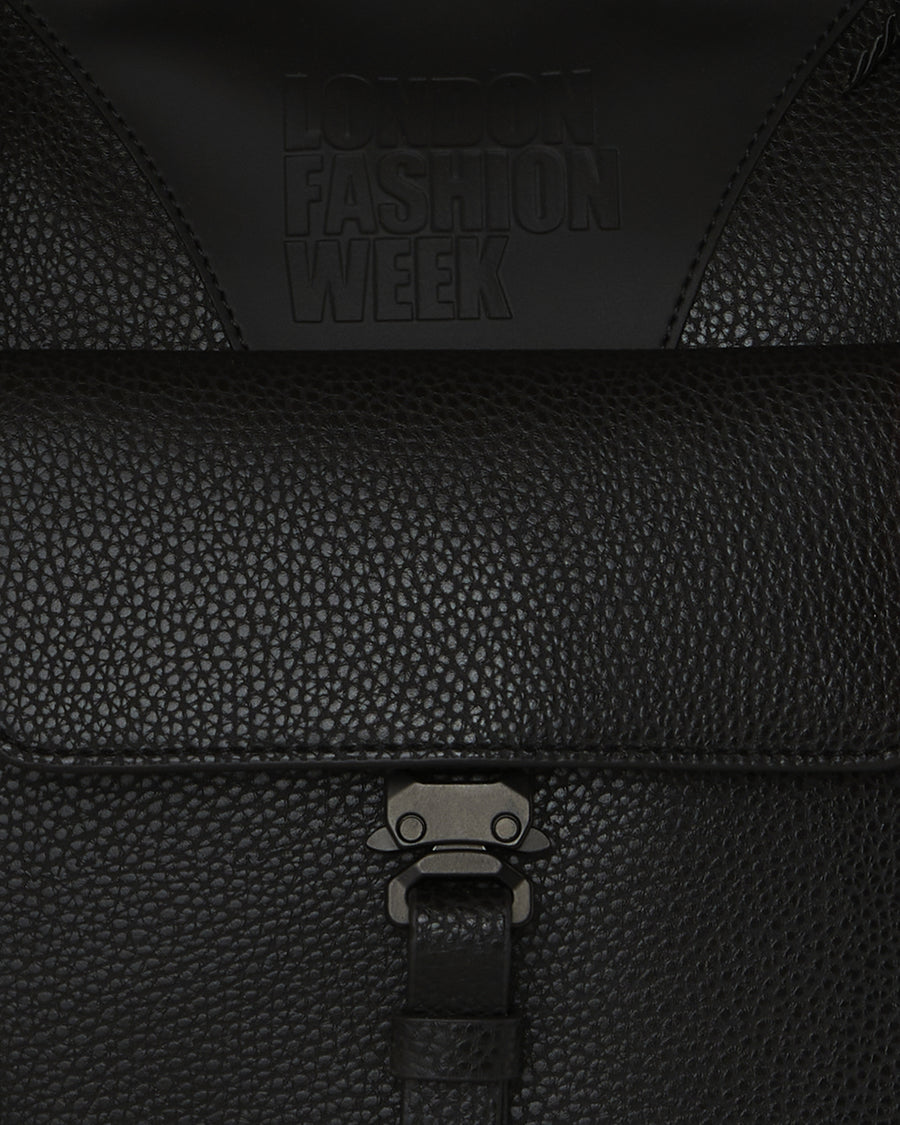 LFW BLACK POCKET TOTE