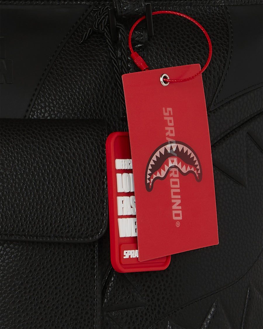 LFW BLACK POCKET TOTE
