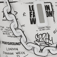 LFW SKETCHED BLACK AND WHITE TOTE