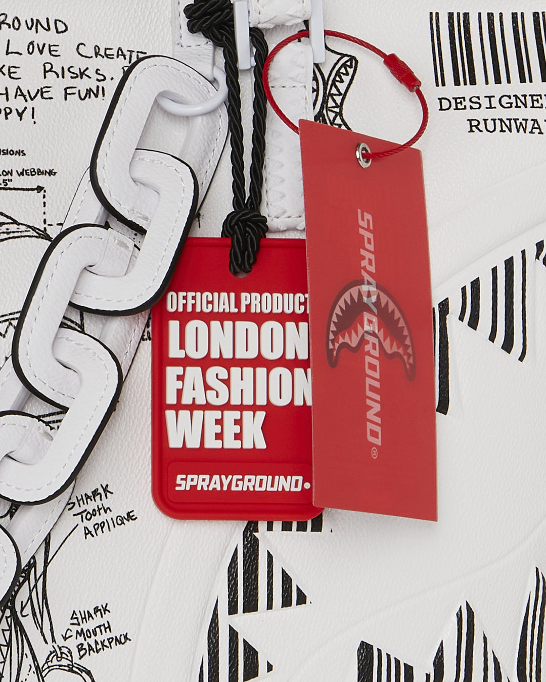 LFW SKETCHED BLACK AND WHITE TOTE