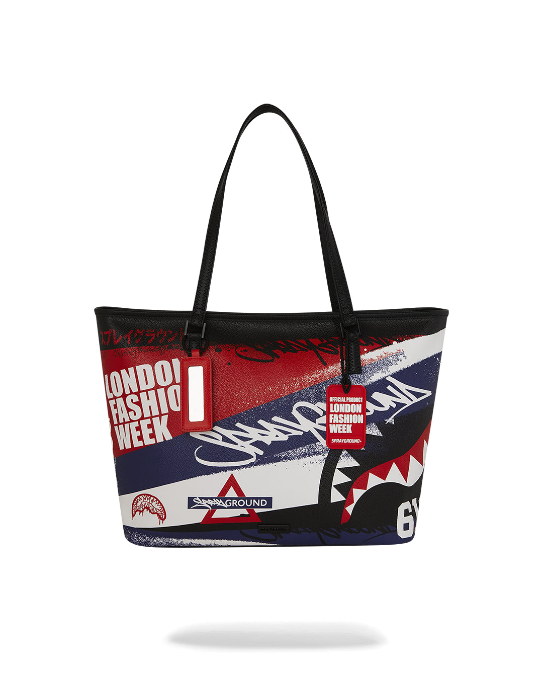LFW RED WHITE BLUE GRAFFITI TOTE