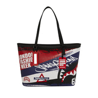 LFW RED WHITE BLUE GRAFFITI TOTE