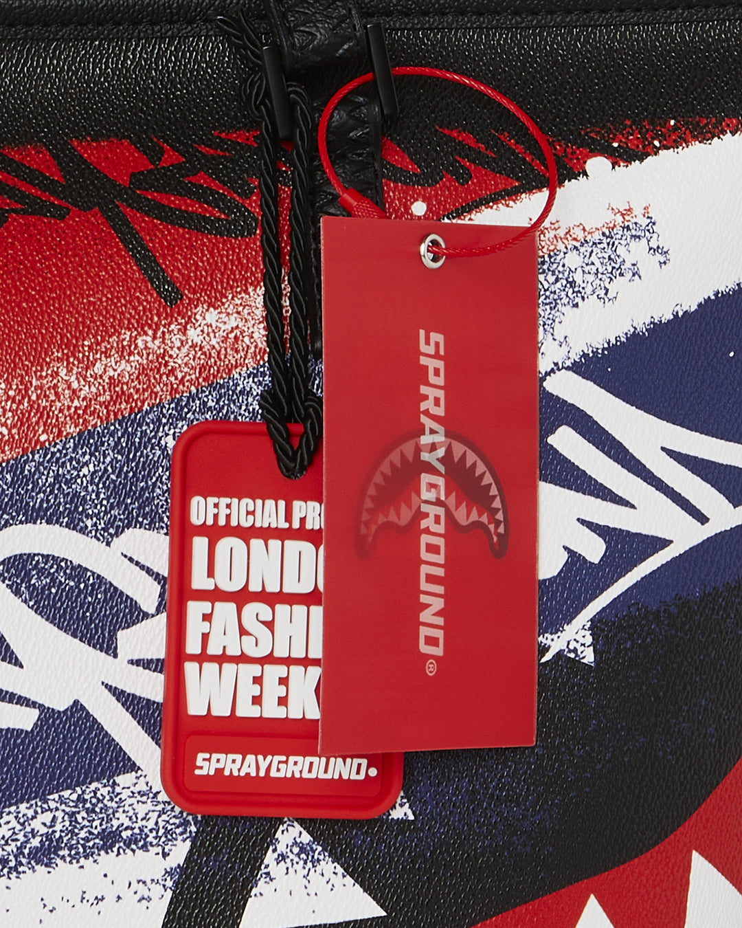 LFW RED WHITE BLUE GRAFFITI TOTE
