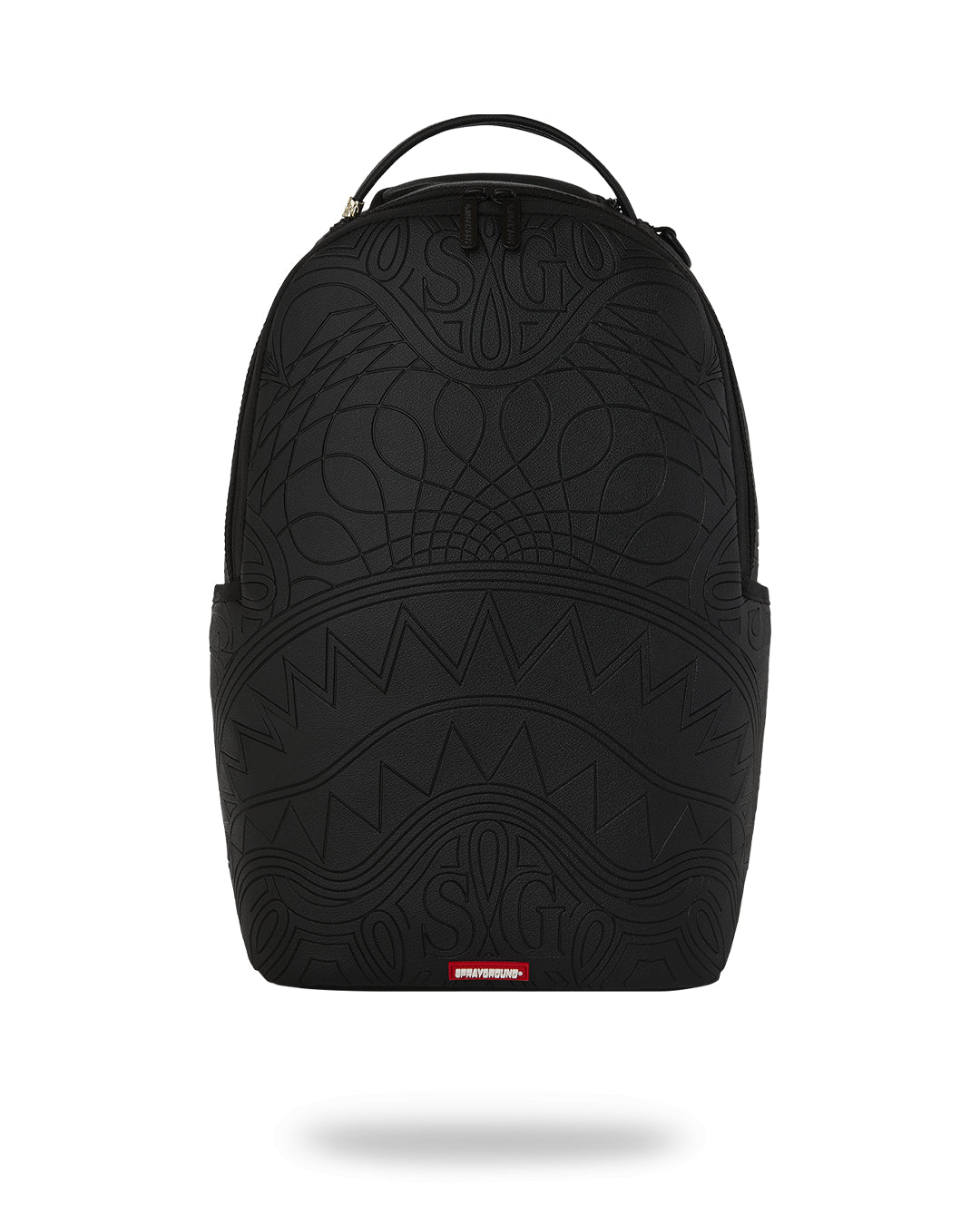 TONAL MONOGRAM EMBOSS SHARK BACKPACK