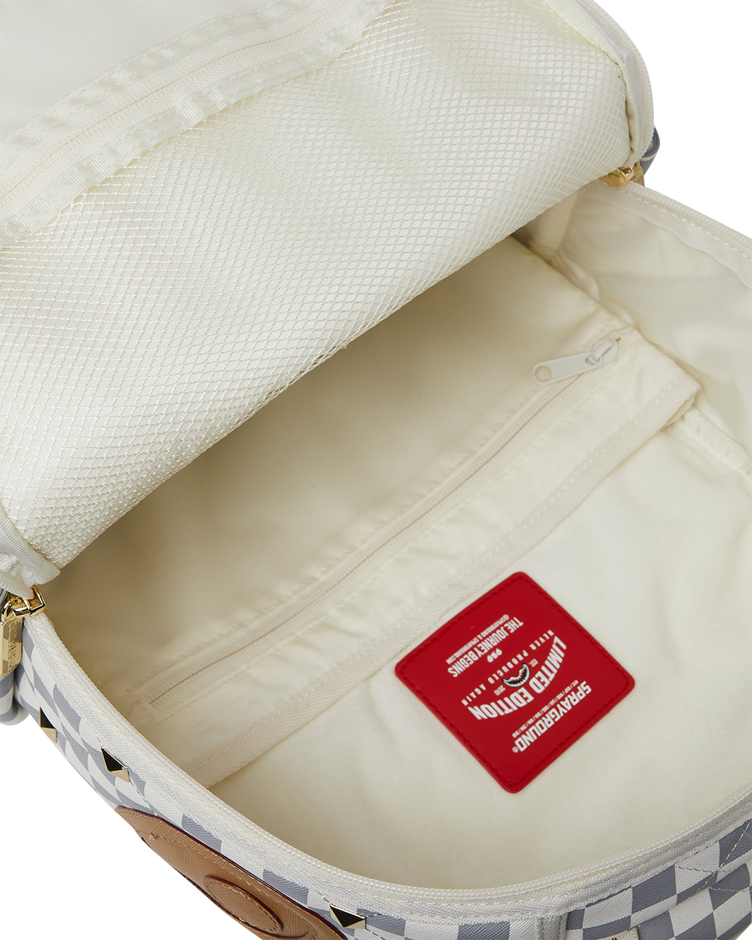 CREAM HENNY QUILT PUFF BACKPACK