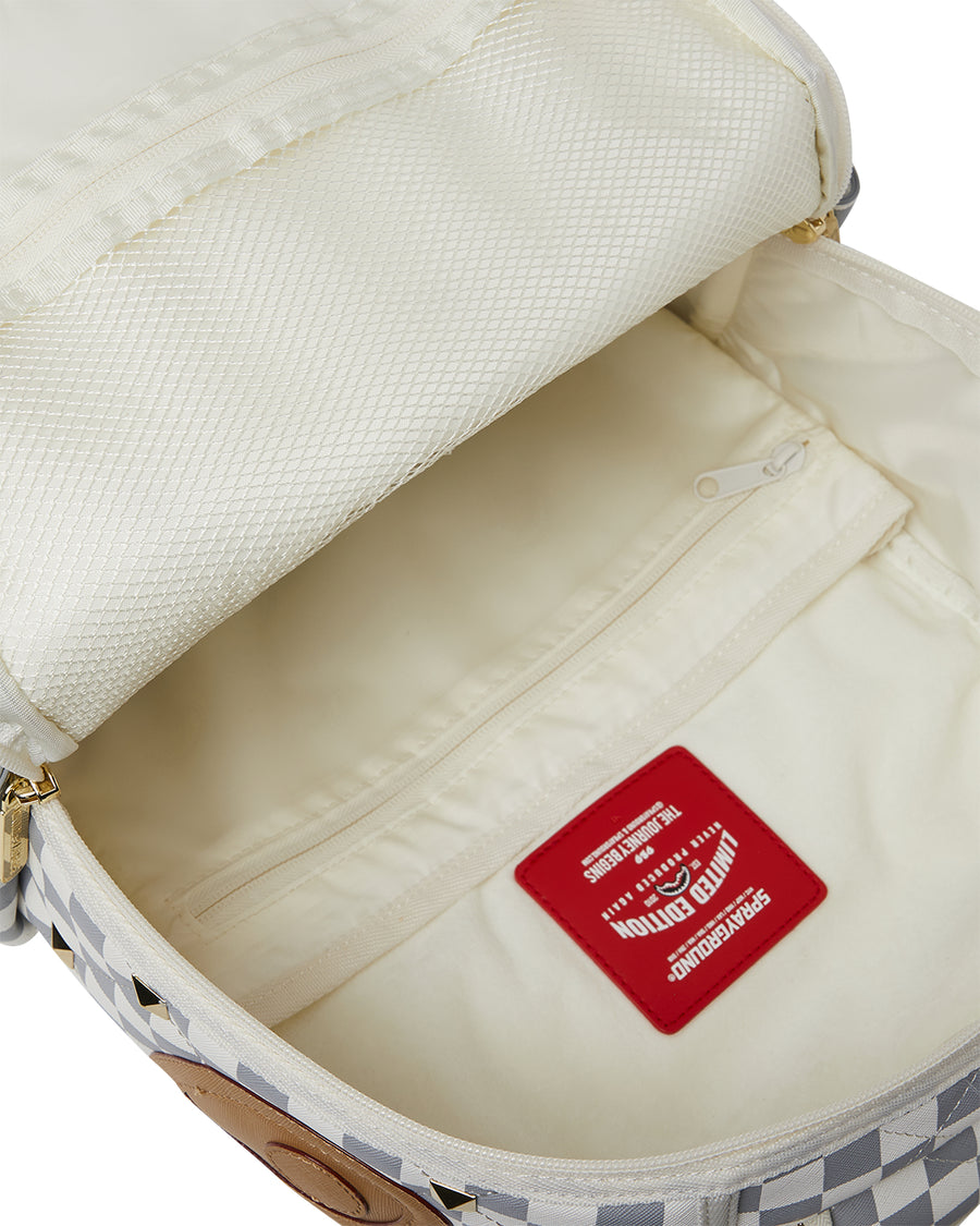 CREAM HENNY QUILT PUFF BACKPACK