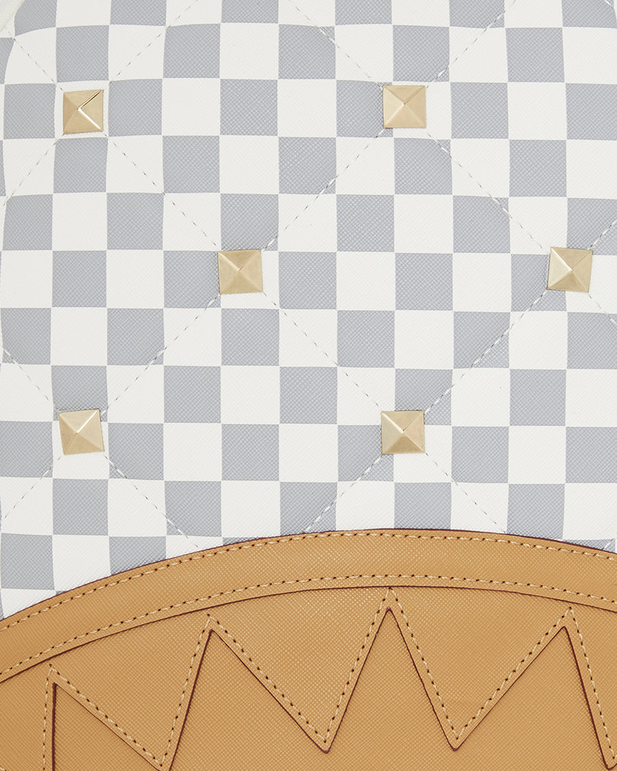 CREAM HENNY QUILT PUFF BACKPACK