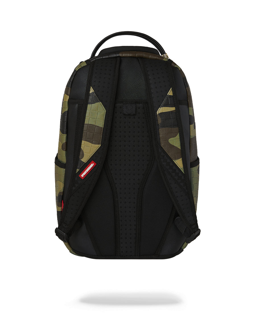WOODLAND CAMO CHECK BACKPACK