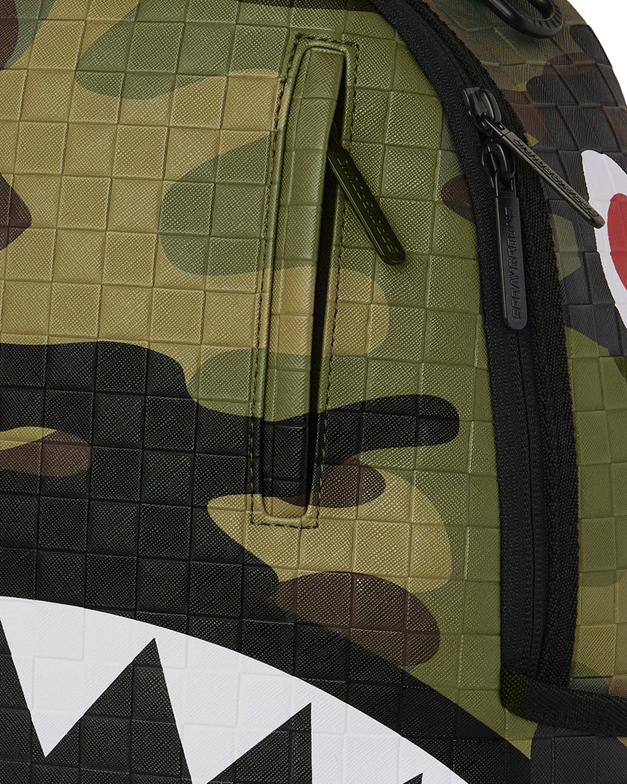 WOODLAND CAMO CHECK BACKPACK