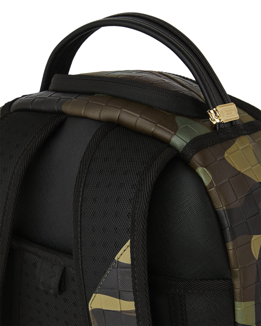 WOODLAND CAMO CHECK BACKPACK