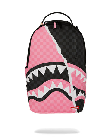 PINK AND BLACK TEAR SIP BACKPACK
