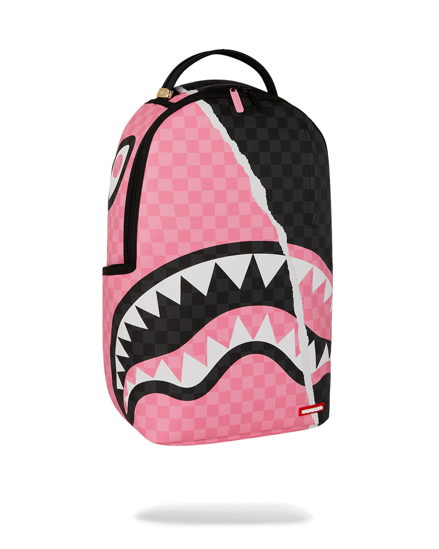 PINK AND BLACK TEAR SIP BACKPACK