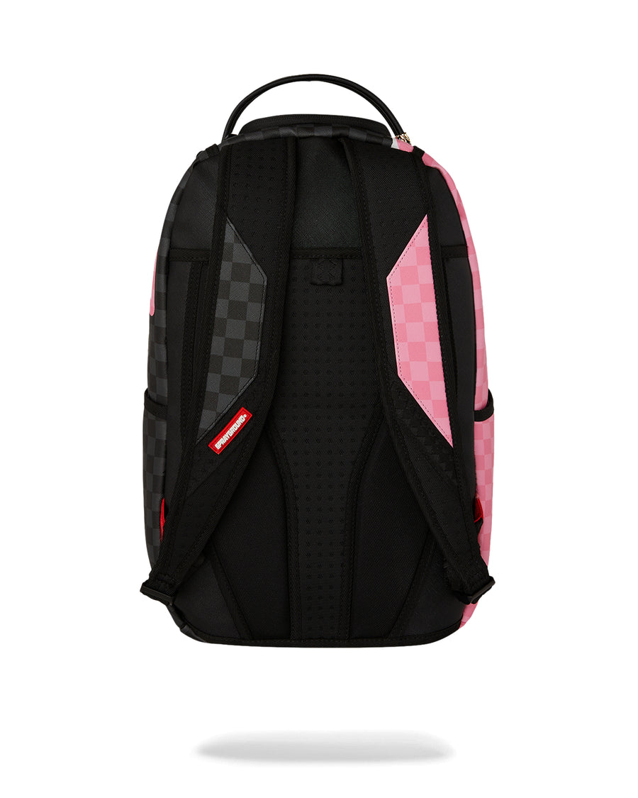 PINK AND BLACK TEAR SIP BACKPACK