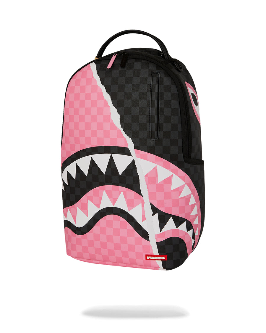 PINK AND BLACK TEAR SIP BACKPACK