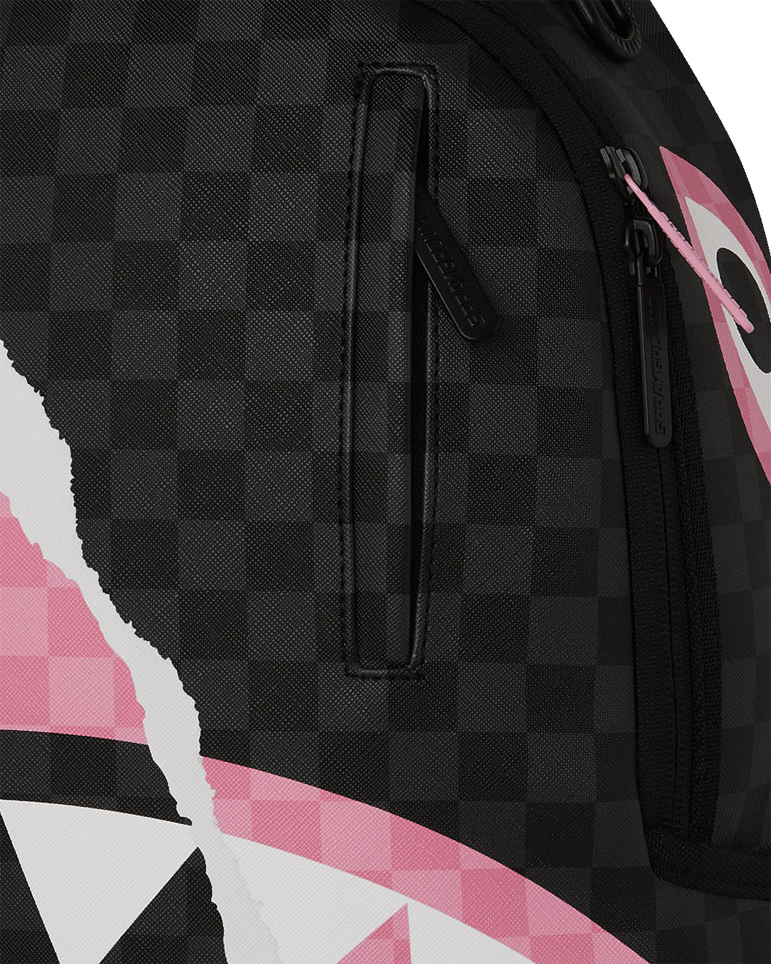 PINK AND BLACK TEAR SIP BACKPACK