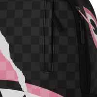 PINK AND BLACK TEAR SIP BACKPACK