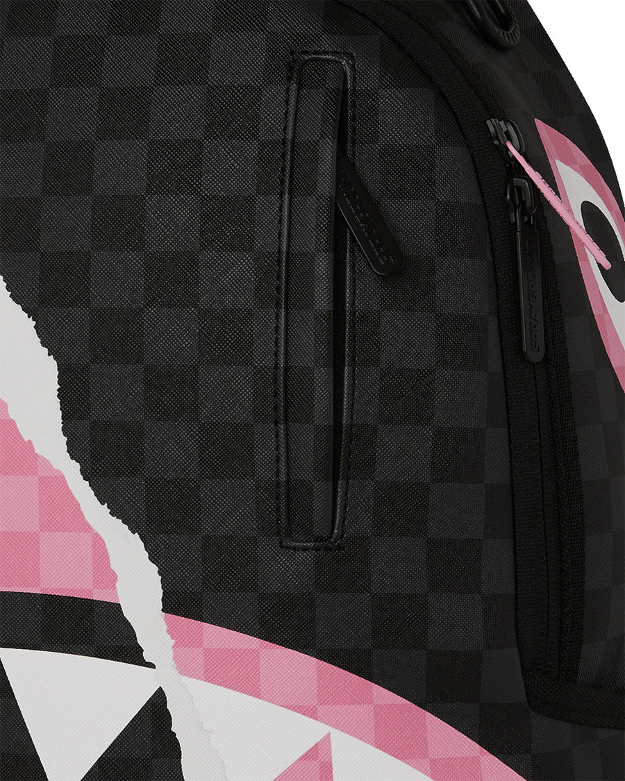 PINK AND BLACK TEAR SIP BACKPACK