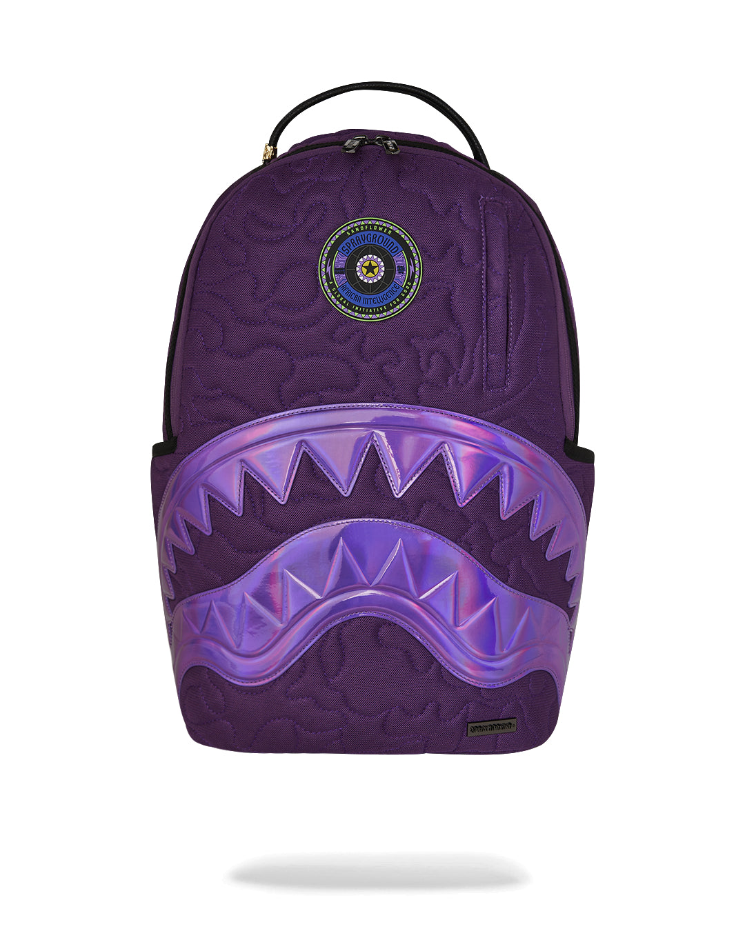 AI QUILTED IRIDESCENT BACKPACK