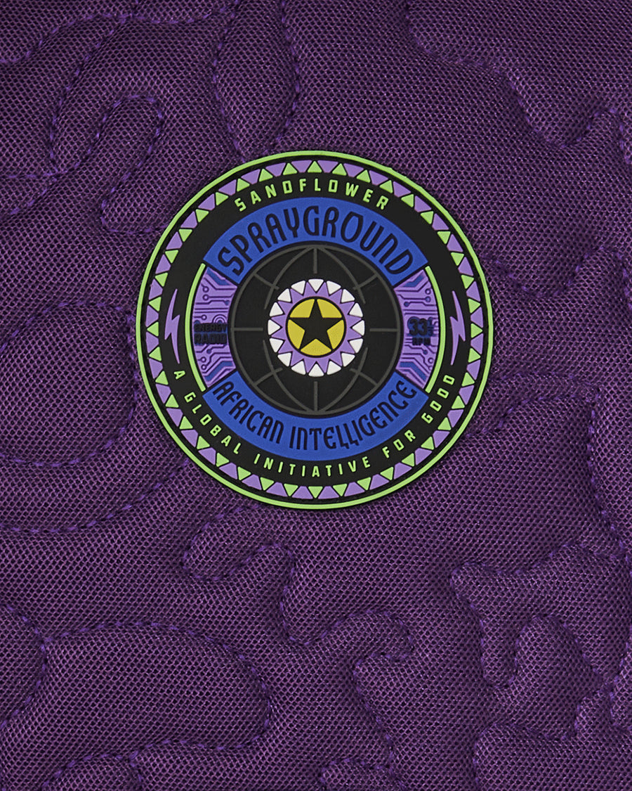 AI QUILTED IRIDESCENT BACKPACK