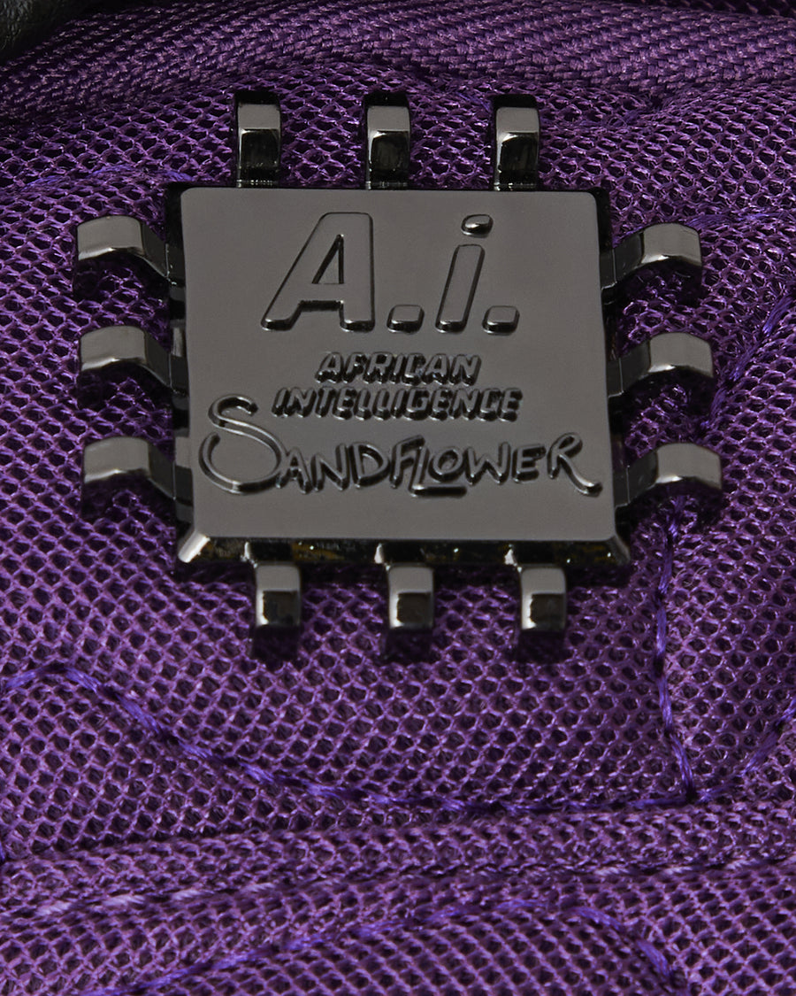 AI QUILTED IRIDESCENT BACKPACK