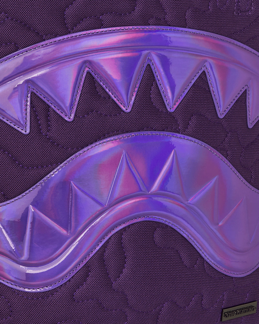 AI QUILTED IRIDESCENT BACKPACK