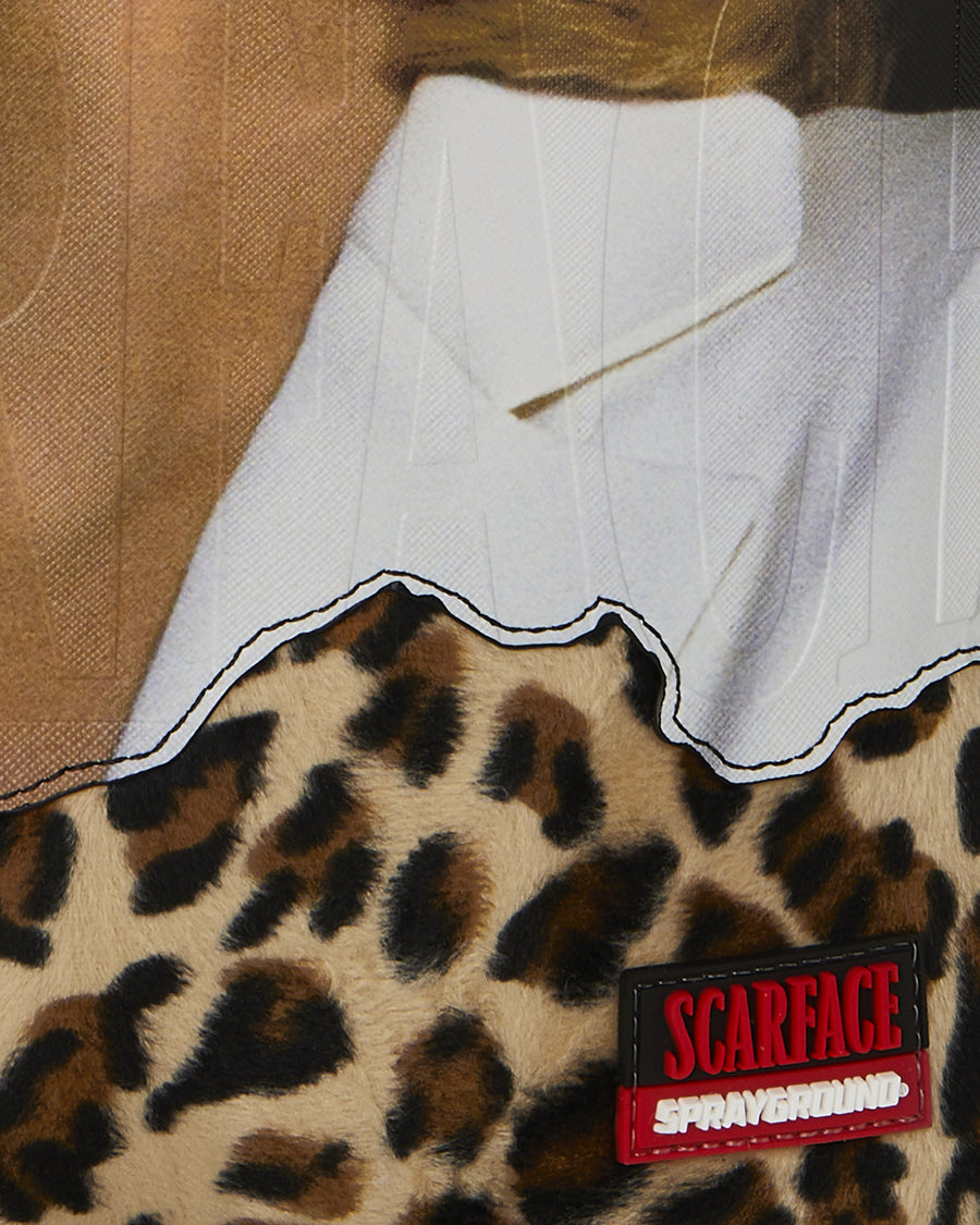 SCARFACE ELVIRA LEOPARD PRINT BACKPACK