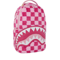 PINK FUR CHECK BACKPACK