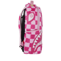 PINK FUR CHECK BACKPACK