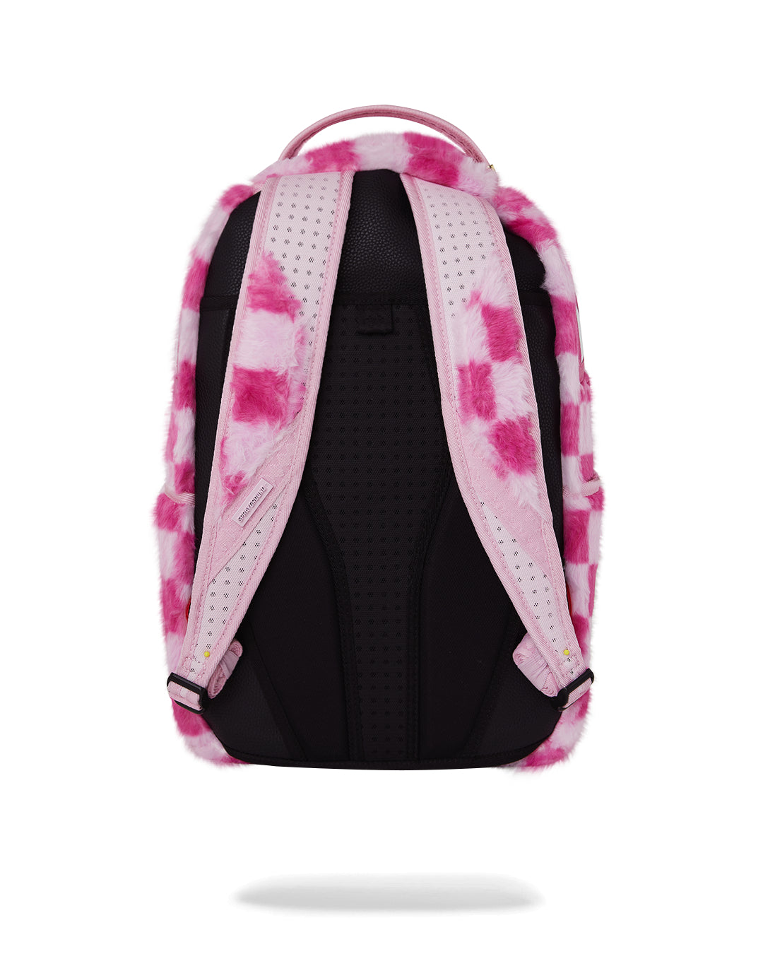PINK FUR CHECK BACKPACK