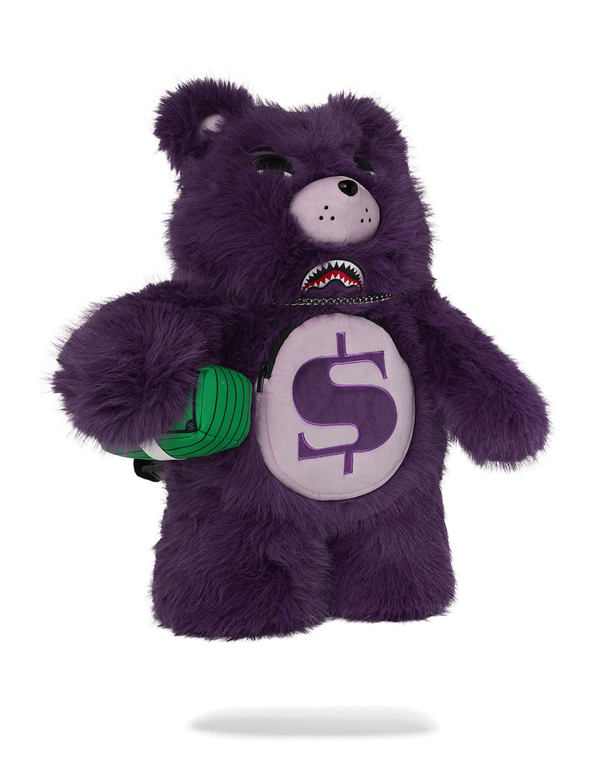 FUR CRAY PURP MONEYBEAR BACKPACK