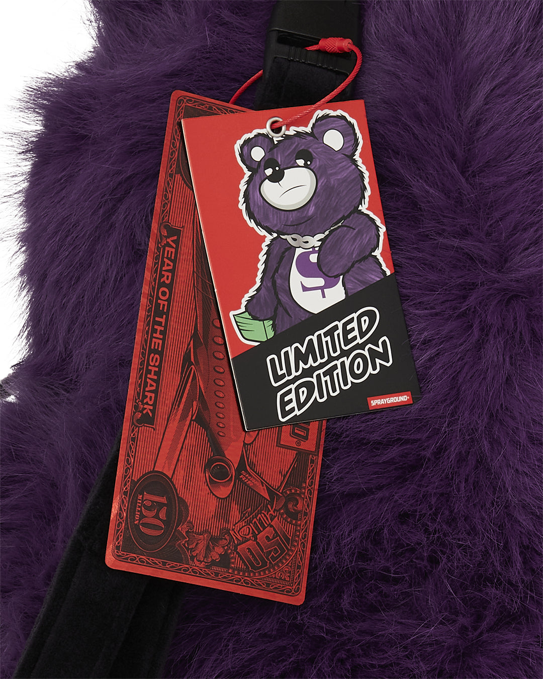 FUR CRAY PURP MONEYBEAR BACKPACK