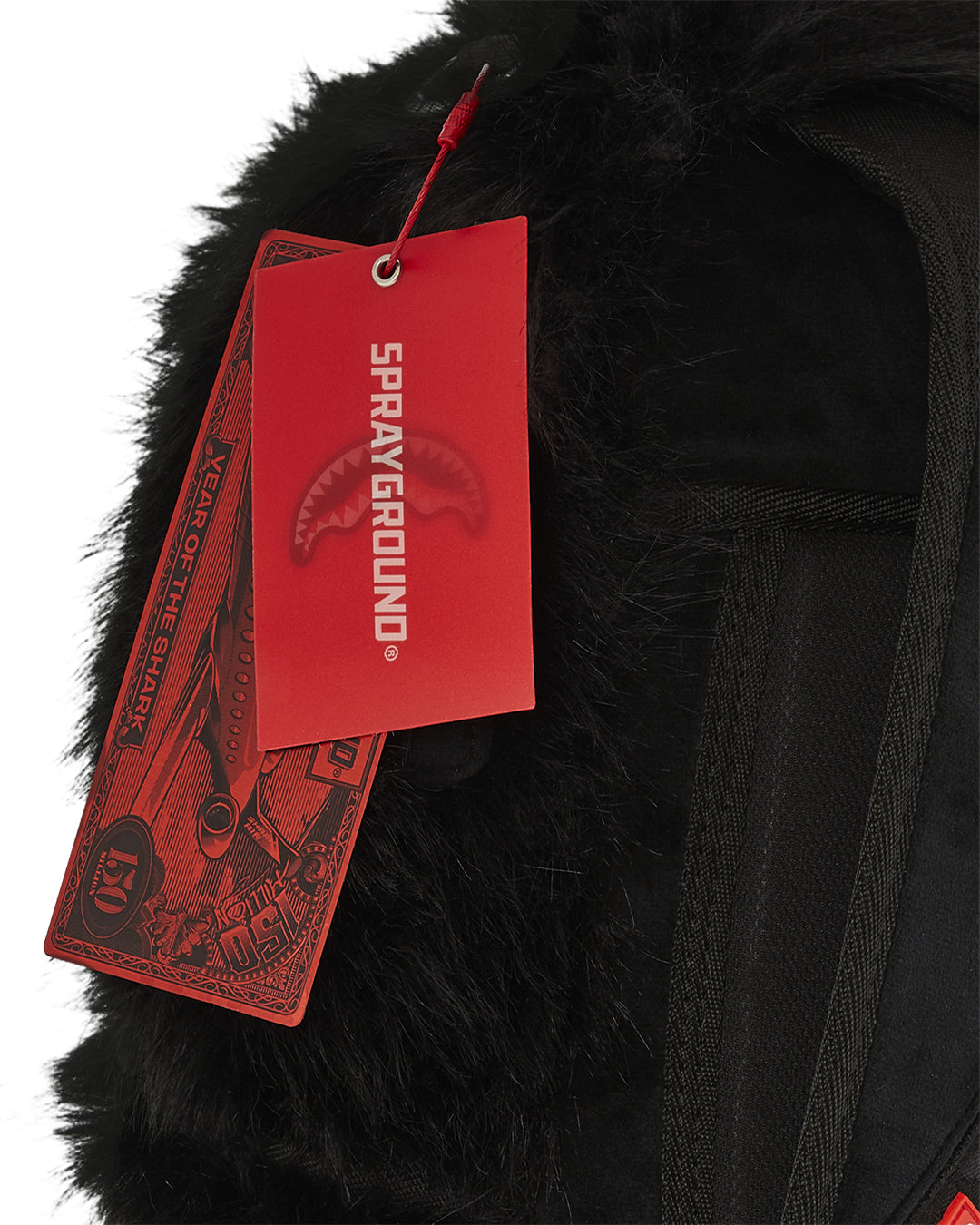 FUR CRAY BLACK BACKPACK