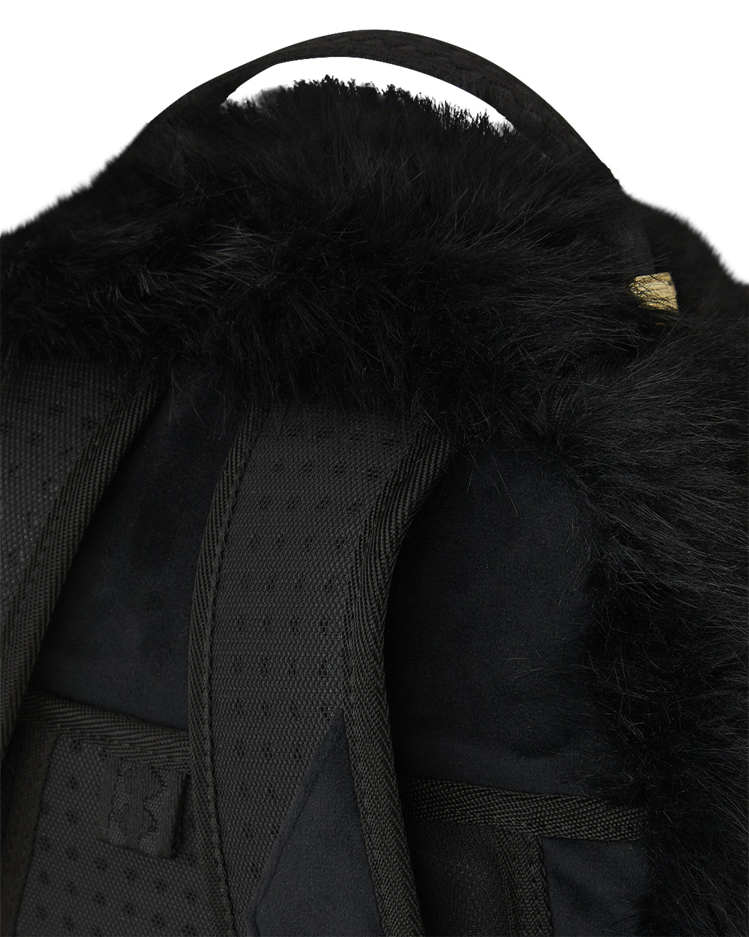 FUR CRAY BLACK BACKPACK