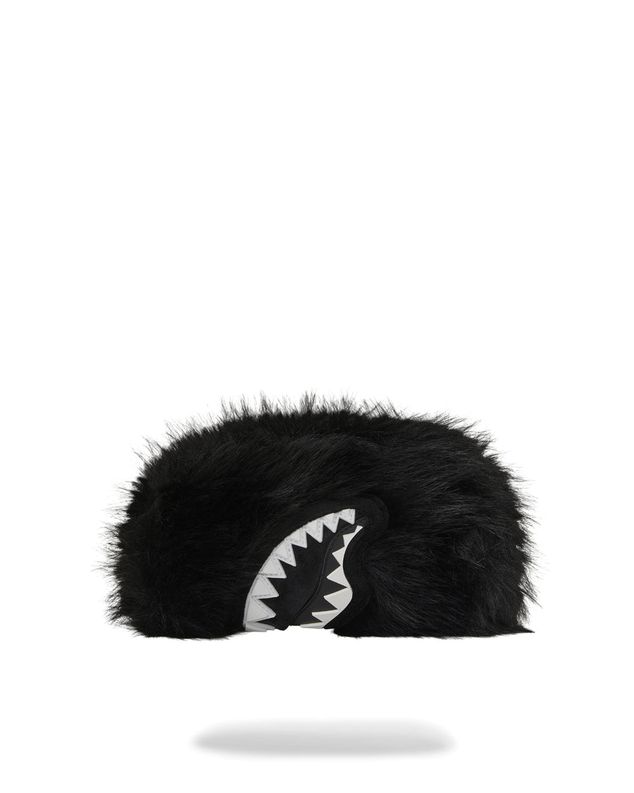 FUR CRAY BLACK POUCH