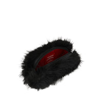 FUR CRAY BLACK POUCH