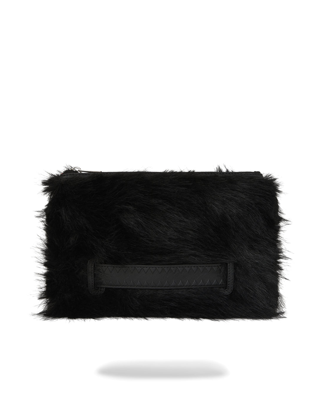 FUR CRAY BLACK CROSSOVER CLUTCH