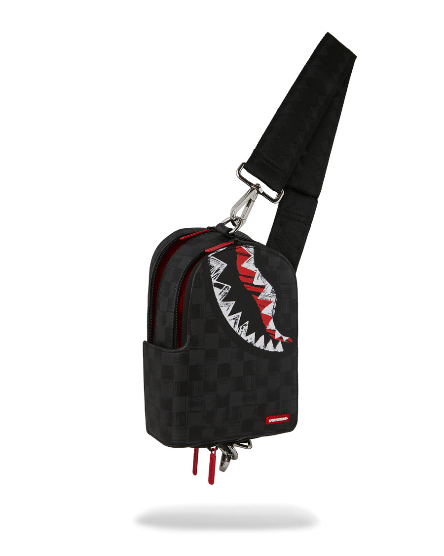 SCRIBBLE SHARK BACKPACK SLING