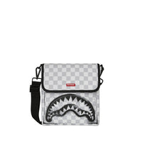 RED STENCIL SHARK MESSENGER BAG