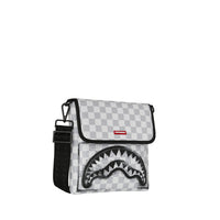 RED STENCIL SHARK MESSENGER BAG