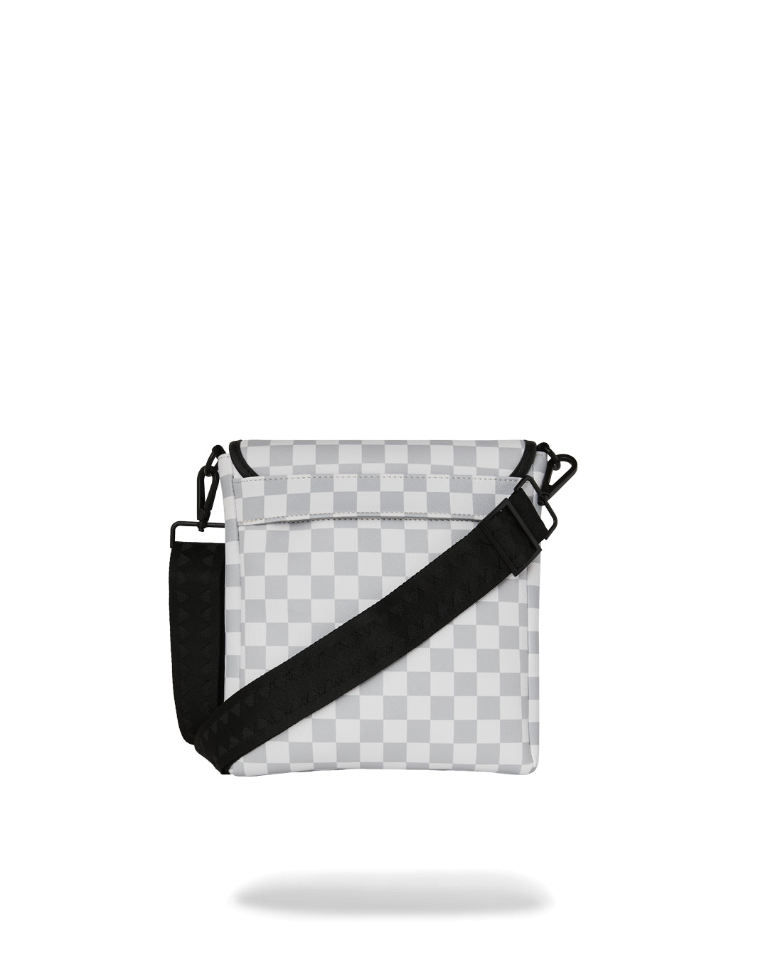 RED STENCIL SHARK MESSENGER BAG