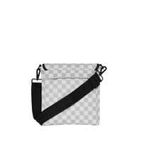 RED STENCIL SHARK MESSENGER BAG